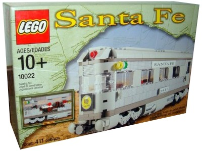 Santa Fe Cars - Set II (dining, observation, or sleeping car), 10022