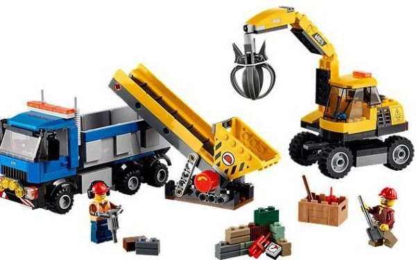 Excavator and Truck, 60075