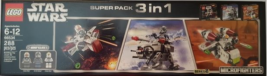 Star Wars Bundle Pack, Super Pack 3 in 1 (Sets 75072, 75075, and 75076), 66534