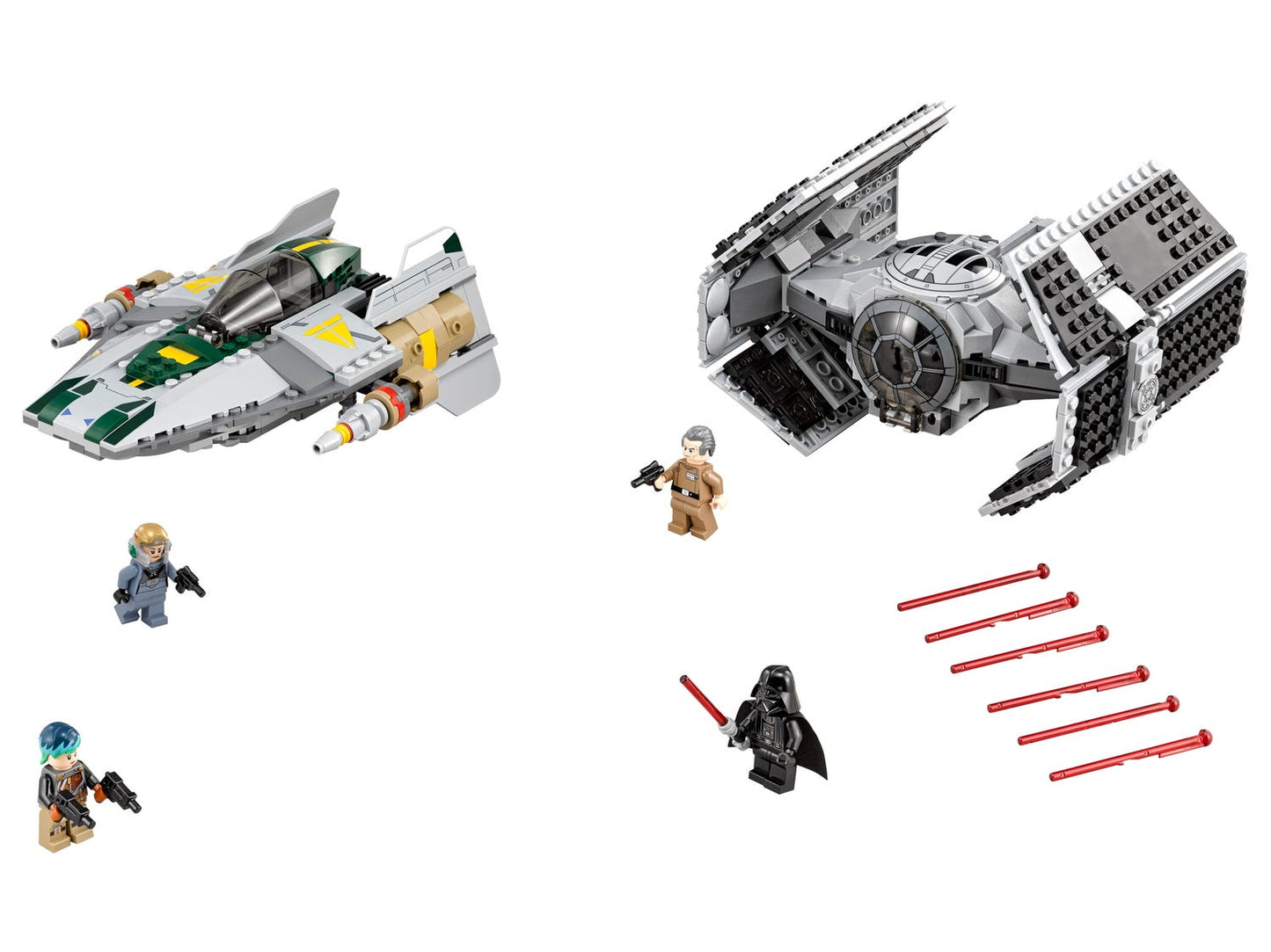 Vader's TIE Advanced vs. A-Wing Starfighter, 75150