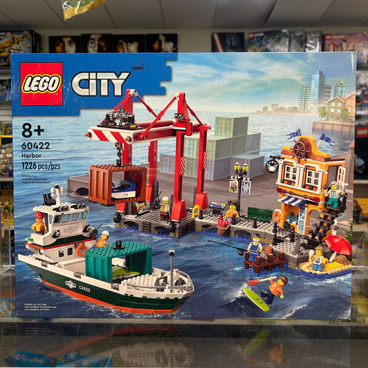 Seaside Harbor with Cargo Ship - 60422