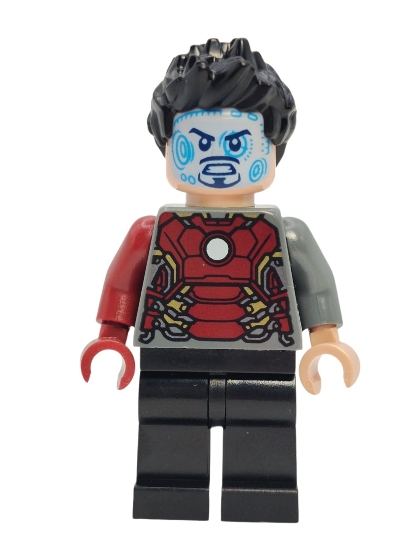 Tony Stark - Dark Bluish Gray Iron Man Suit with Dark Red Right Arm, sh0850