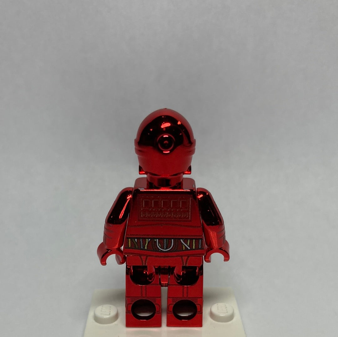 Protocol Droid Limited Edition Chrome Red Custom Printed & Inspired Lego Star Wars Minifigure