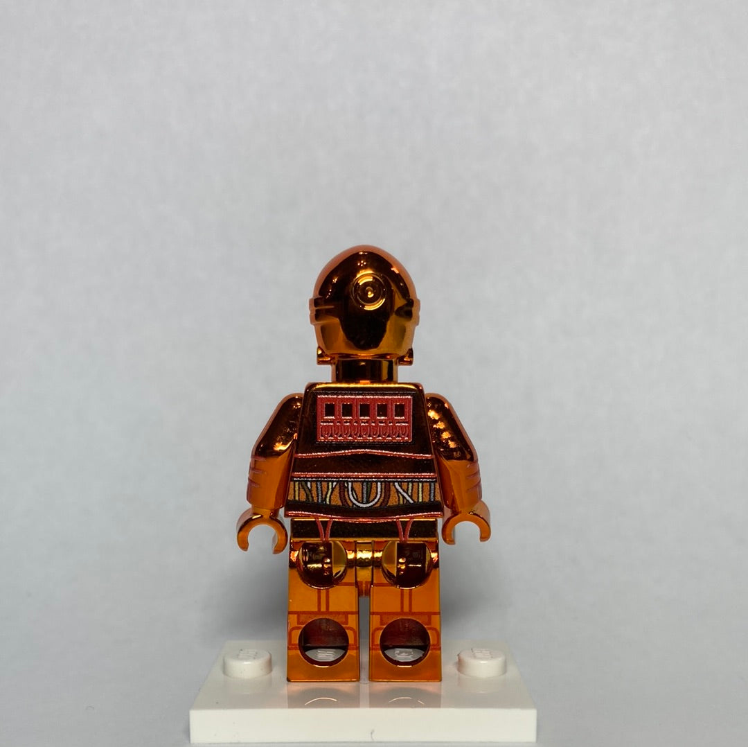 Protocol Droid Limited Edition Chrome Orange Custom Printed & Inspired Lego Star Wars Minifigure