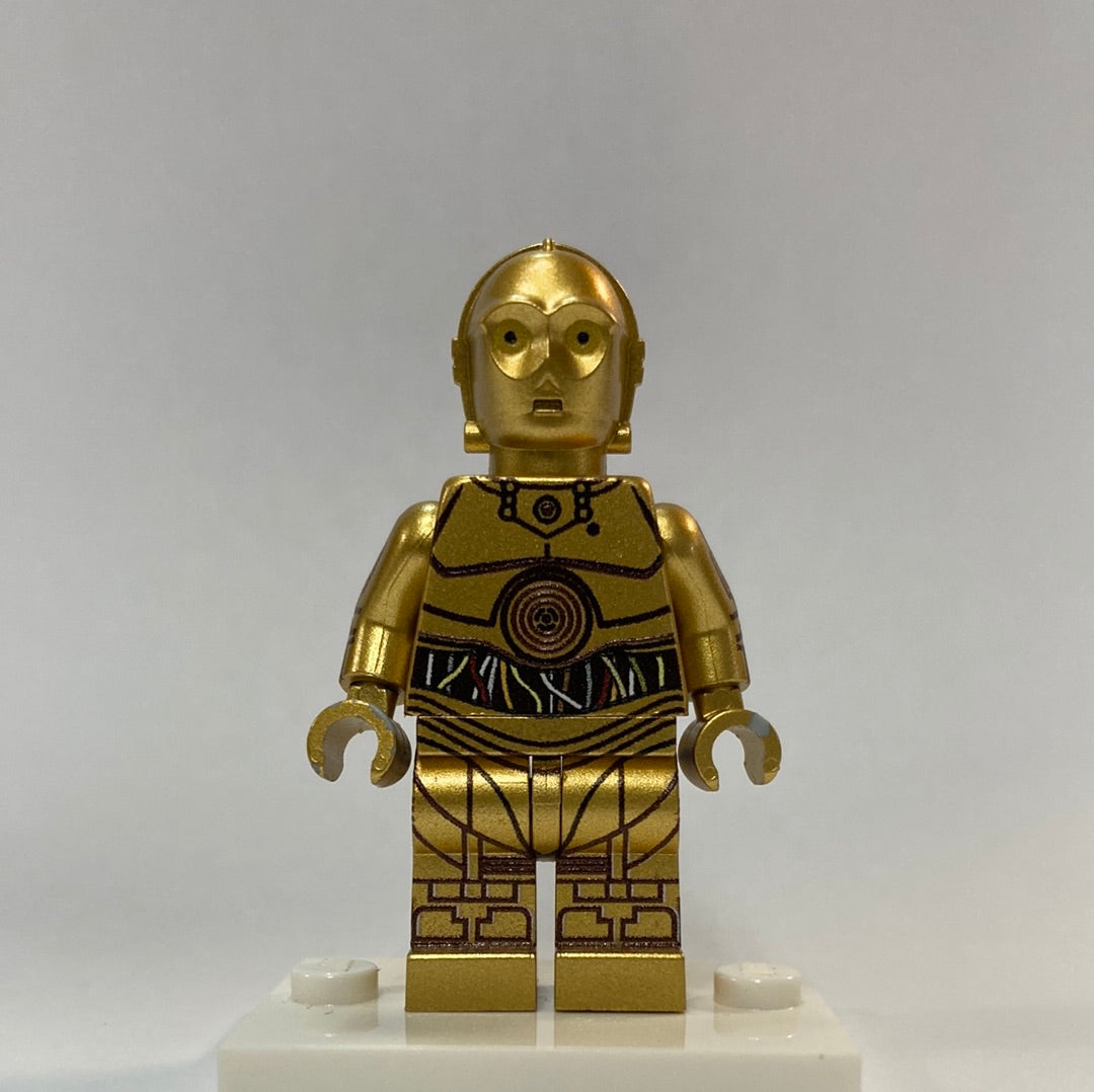 Protocol Droid Limited Edition Metallic Gold Custom Printed & Inspired Lego Star Wars Minifigure