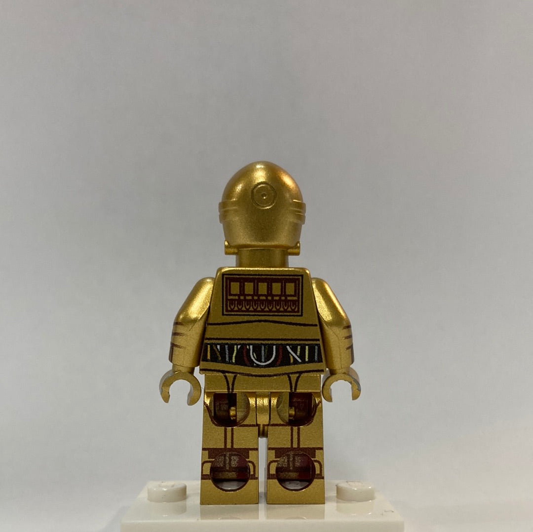 Protocol Droid Limited Edition Metallic Gold Custom Printed & Inspired Lego Star Wars Minifigure