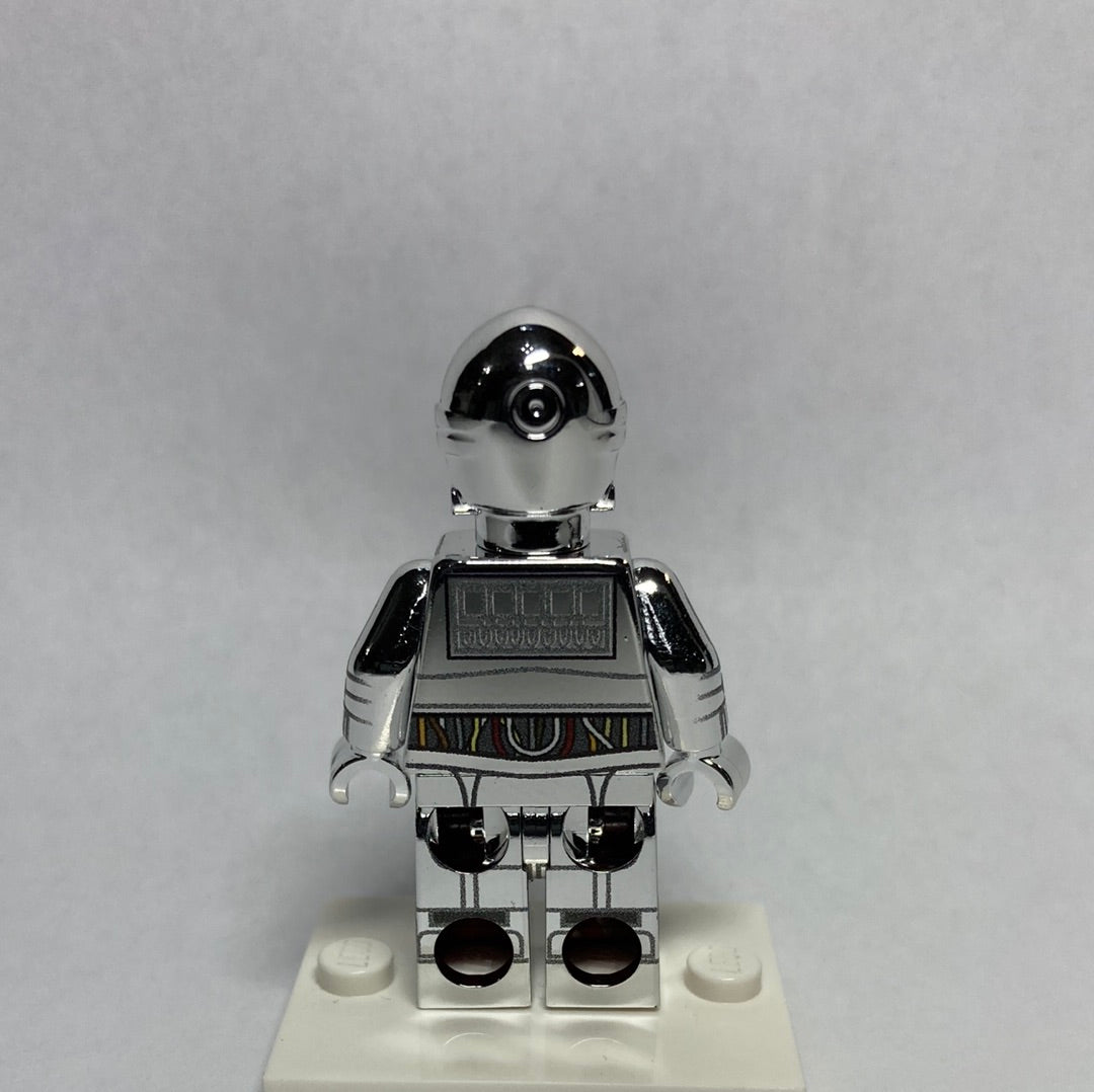 Protocol Droid Limited Edition Chrome Silver Custom Printed & Inspired Lego Star Wars Minifigure