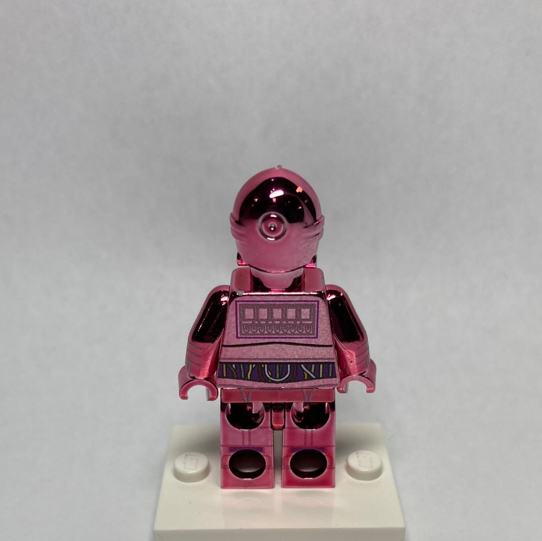 Protocol Droid Limited Edition Chrome Pink Custom Printed & Inspired Lego Star Wars Minifigure