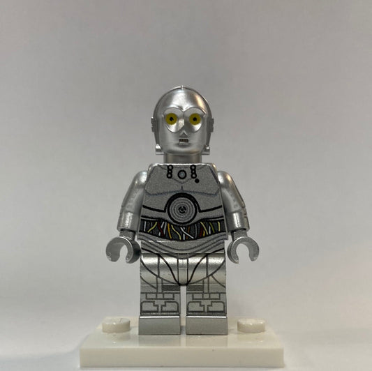 Protocol Droid Limited Edition Metallic Silver Custom Printed & Inspired Lego Star Wars Minifigure